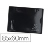 FUNDA PORTATARJETAS EXACOMPTA DOBLE TRANSPARENTE 85X60 MM
