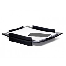BANDEJA SOBREMESA CEP GAMA DIAMOND PLASTICO NEGRA 336X275X60 MM