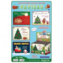 SOBRE BILLETERO ARGUVAL NAVIDAD PLATA