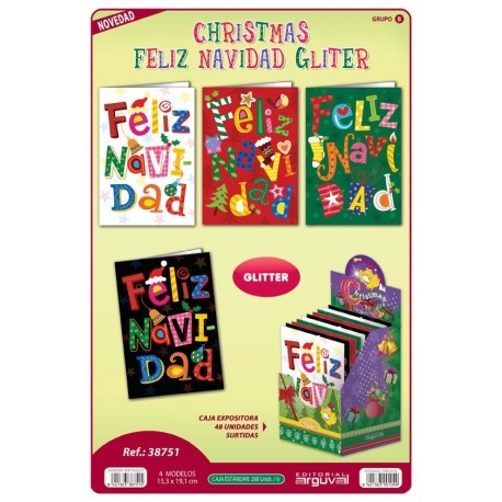 FELICITACION DE NAVIDAD ARGUVAL FELIZ NAVIDAD GLITER