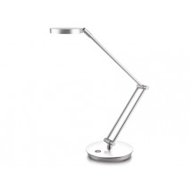 LAMPARA DE OFICINA CEP ACERO Y ALUMINIO BASE GRIS METAL/BRAZO GRIS METAL TACTIL CON ESPEJO 170 MM DI