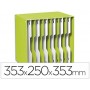 ARCHIVADOR MODULAR CEP POLIESTIRENO VERDE/BLANCO 12 CASILLAS 353X250X353 MM