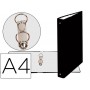 CARPETA DE 2 ANILLAS 30MM REDONDAS EXACOMPTA DIN A4 CARTON FORRADO NEGRO
