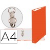 CARPETA DE 2 ANILLAS 30MM REDONDAS EXACOMPTA DIN A4 CARTON FORRADO NARANJA
