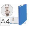 CARPETA DE 2 ANILLAS 30MM REDONDAS EXACOMPTA DIN A4 CARTON FORRADO AZUL CLARO