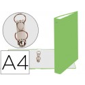 CARPETA DE 2 ANILLAS 30MM REDONDAS EXACOMPTA DIN A4 CARTON FORRADO VERDE ANIS