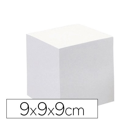 TACO PAPEL QUO VADIS ENCOLADO BLANCO 680 HOJAS 100% RECICLADO 90 G/M2 90X90X90 MM