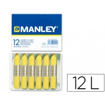 LAPICES CERA MANLEY UNICOLOR VERDE AMARILLO CLARO N§ 47 CAJA DE 12