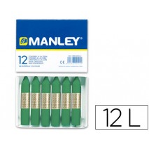 LAPICES CERA MANLEY UNICOLOR VERDE MUSGO N§ 56 CAJA DE 12