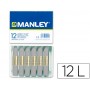 LAPICES CERA MANLEY UNICOLOR GRIS N§ 72 CAJA DE 12