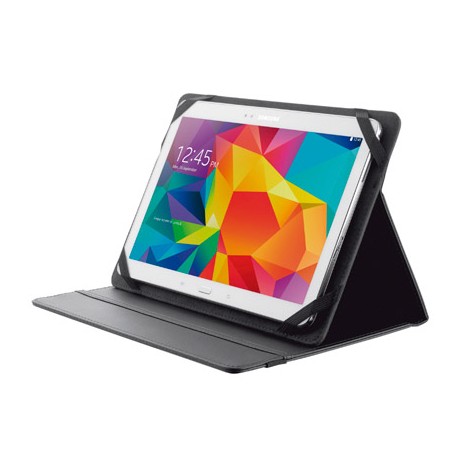 FUNDA TRUST PRIMO FOLIO UNIVERSAL PARA TABLETS 10" CON SOPORTE Y CIERRE ELASTICO COLOR NEGRO