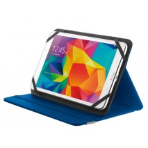 FUNDA TRUST PRIMO FOLIO UNIVERSAL PARA TABLETS 7-8" CON SOPORTE Y CIERRE ELASTICO COLOR AZUL