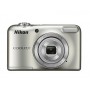 CAMARA DIGITAL NIKON COOLPIX L31 PLATA 16 MPX ZOOM OPTICO 5X GRABA VIDEO HD 720P PILAS AA CON FUNDA