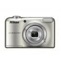 CAMARA DIGITAL NIKON COOLPIX L31 PLATA 16 MPX ZOOM OPTICO 5X GRABA VIDEO HD 720P PILAS AA CON FUNDA