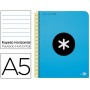 BLOC ESPIRAL LIDERPAPEL A5 MICRO ANTARTIK TAPA POLIPROPI LENO 120 H 100G HORIZONTAL 5 BANDAS 6 TALAD