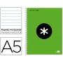 BLOC ESPIRAL LIDERPAPEL A5 MICRO ANTARTIK TAPA FORRADA 120 H 100G HORIZONTAL 5 BANDAS 6TALADROS COLO