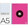 BLOC ESPIRAL LIDERPAPEL A5 MICRO ANTARTIK TAPA FORRADA 120 H 100G CUADRO 5 MM 5 BANDAS 6 TALADROS CO