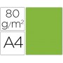 PAPEL COLOR LIDERPAPEL A4 80G/M LIMA PACK DE 15 UNIDADES
