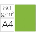PAPEL COLOR LIDERPAPEL A4 80G/M LIMA PACK DE 15 UNIDADES