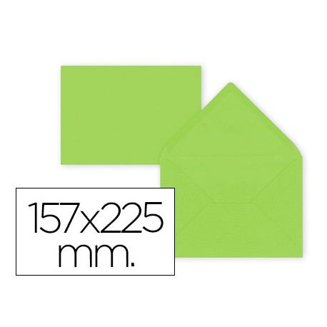 SOBRE LIDERPAPEL C5-EA5 LIMA 157X225 MM 80 G/M PACK DE 9 UNIDADES