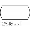 ETIQUETAS METO ONDULADAS 26 X 16 MM BLANCA ADH. 4 ROLLO DE 1200 ETIQUETAS