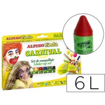 BARRA MAQUILLAJE ALPINO CARNAVAL 6 COLORES SURTIDOS