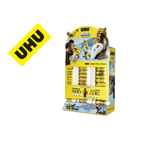 PEGAMENTO UHU BARRA ICE ACE EXPOSITOR SOBREMESA MULTIFORMATO 8-21-40 GR