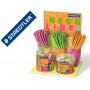 LAPICES DE GRAFITO STAEDTLER WOPEX NEON ECOLOGICO EXPOSITOR DE 120 UNIDADES