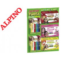 BARRA MAQUILLAJE ALPINO FIESTA EXPOSITOR DE 18 SETS SURTIDOS