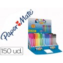 BOLIGRAFO PAPER MATE INKJOY 100 PUNTA MEDIA TRAZO 1 MM EXPOSITOR DE 150 UNIDADES