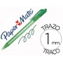 BOLIGRAFO PAPER MATE INKJOY 100 RETRACTIL PUNTA MEDIA VERDE