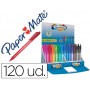 BOLIGRAFO PAPER MATE INKJOY 100 RETRACTIL MINI PUNTA MEDIA EXPOSITOR DE 120 UNIDADES