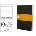 LIBRETA MOLESKINE TAPA DURA RAYADO HORIZONTAL 120 HOJAS 16HOJAS DESMONTABLES COLOR NEGROPACK DE 3 UN