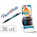BOLIGRAFO PAPER MATE INKJOY 550 RETRACTIL CLIP METALICO PUNTA MEDIA TRAZO 1 MM EXPOSITOR DE 36 UNIDA