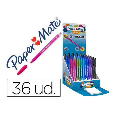 BOLIGRAFO PAPER MATE INKJOY STYLUS CON PUNTERO PARA PANTALLA TACTIL EXPOSITOR DE 36 UNIDADES