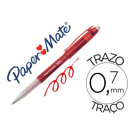 BOLIGRAFO REPLAY PREMIUM ROJO CON GOMA DE BORRAR