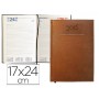AGENDA ENCUADERNADA LIDERPAPEL CRETA 17X24 CM 2016 DIA PAGINA COLOR MARRON PAPEL 70G