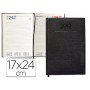 AGENDA ENCUADERNADA LIDERPAPEL CRETA 17X24 CM 2016 DIA PAGINA COLOR NEGRO PAPEL 70 GRS