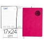 AGENDA ENCUADERNADA LIDERPAPEL KILKIS 17X24 CM 2016 DIA PAGINA COLOR ROSA PAPEL 70 GRS