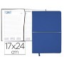 AGENDA ENCUADERNADA LIDERPAPEL NISIROS 17X24 CM 2016 DIA PAGINA COLOR AZUL Y PLATA PAPEL 70 GRS