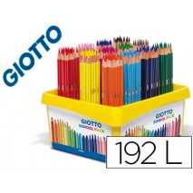 LAPICES DE COLORES GIOTTO STILNOVO SCHOOL PACK DE 192 UNIDADES 12 COLORES X 16 UNIDADES