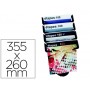 EXPOSITOR SOBREMESA PAPER-FLOW 4 COMPARTIMENTOS TAMA¾O DIN A4+ COLOR NEGRO 355X260X350 MM