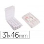 ETIQUETAS COLGANTES APLI 161021 TEXTIL PERFORADA 31 X 46 MM CAJA DE 1000