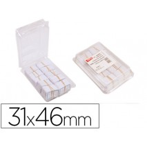 ETIQUETAS COLGANTES APLI 161021 TEXTIL PERFORADA 31 X 46 MM CAJA DE 1000