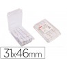 ETIQUETAS COLGANTES APLI 161021 TEXTIL PERFORADA 31 X 46 MM CAJA DE 1000