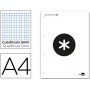 BLOC ENCOLADO LIDERPAPEL ANTARTIK CUADRO 5 MM A4 NATURAL 100 H 100 GR COLOR BLANCO