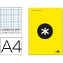 BLOC ENCOLADO LIDERPAPEL ANTARTIK CUADRO 5 MM A4 NATURAL 100 H 100 GR COLOR AMARILLO