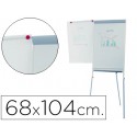 PIZARRA BLANCA ROCADA CON TRIPODE PARA CONFERENCIAS MAGNETICA LACADA BRAZO EXTENSIBLE 68X104 CM ALTU