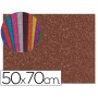 GOMA EVA CON PURPURINA LIDERPAPEL 50X70CM 60G/ M2 ESPESOR 2 MM MARRON