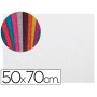 GOMA EVA CON PURPURINA LIDERPAPEL 50X70CM 60G/ M2 ESPESOR 2 MM BLANCO